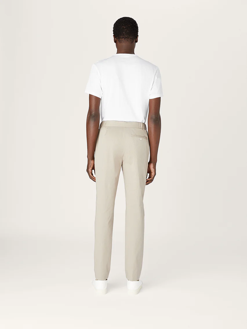 The 24 Trouser || Beige | Stretch Cotton - Image 4