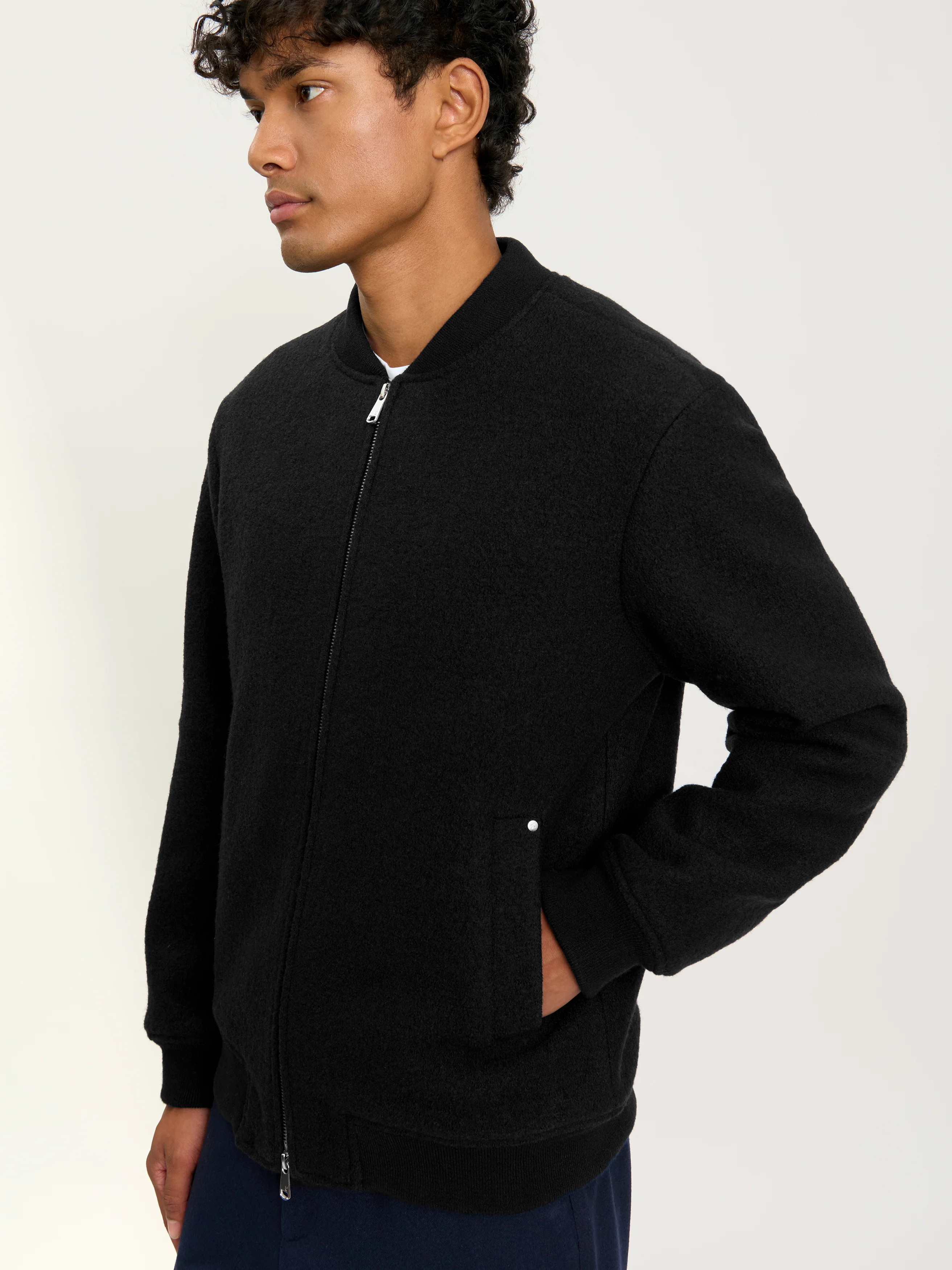 The Cloudwool Bomber Jacket || Black - Image 4