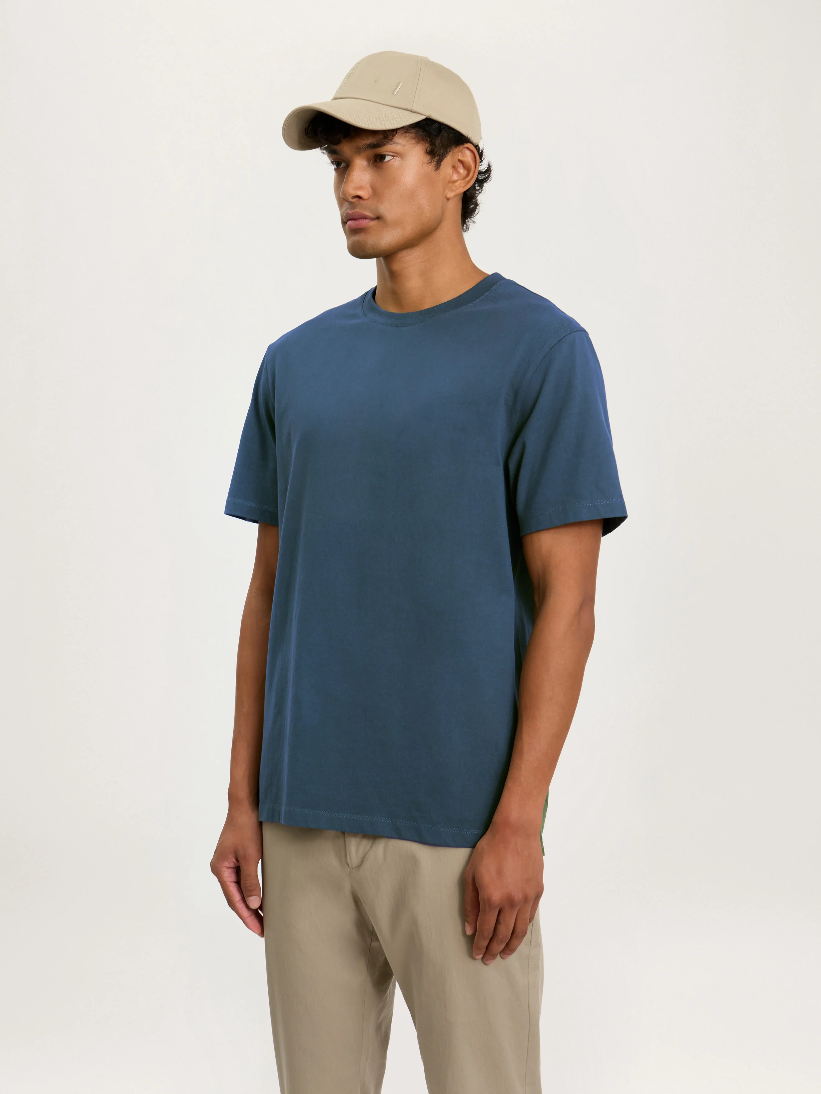 The Heavyweight Tee || Petrol Blue | Organic Cotton