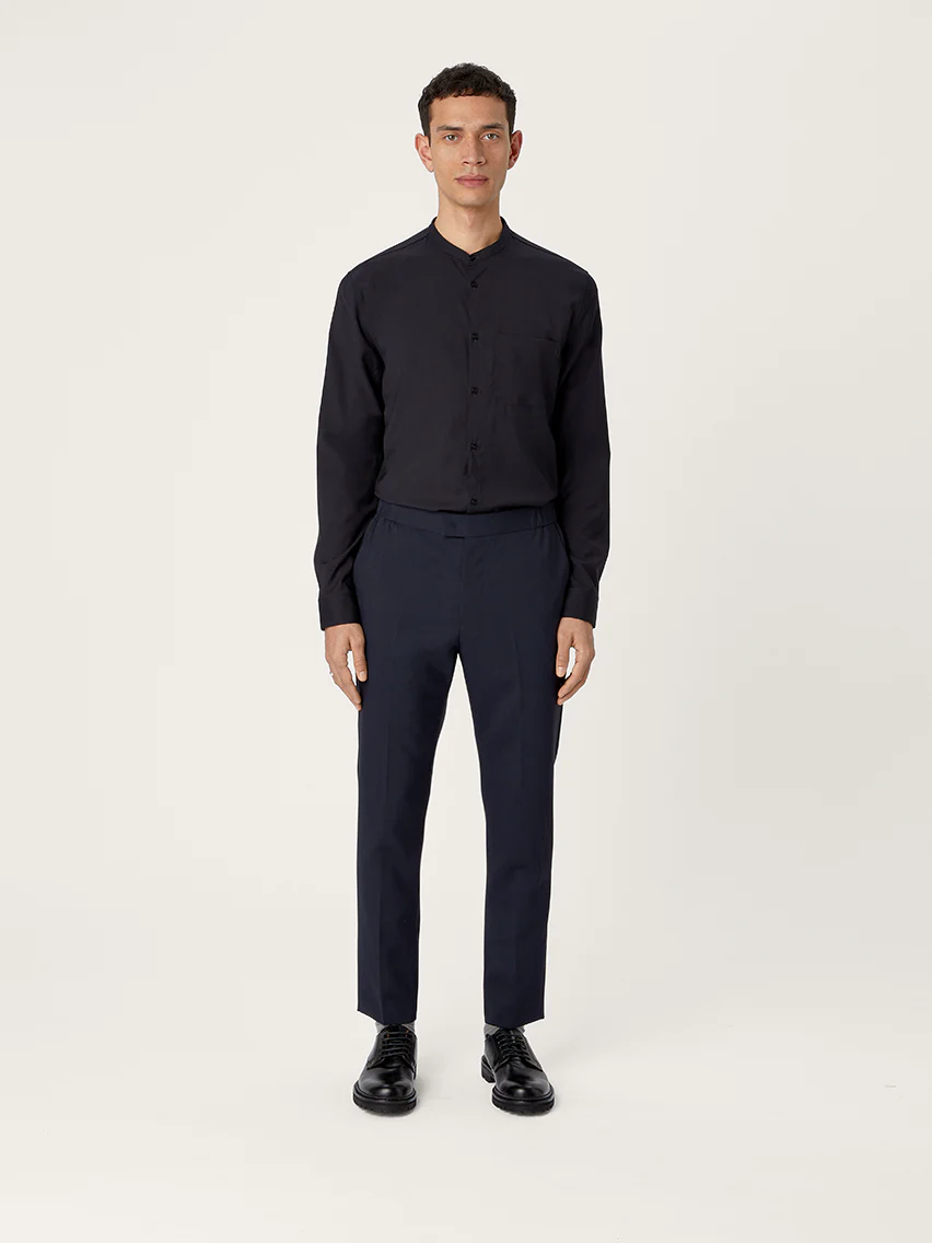The Tropical Wool 24 Trouser || Navy | Tropical Wool - Image 7